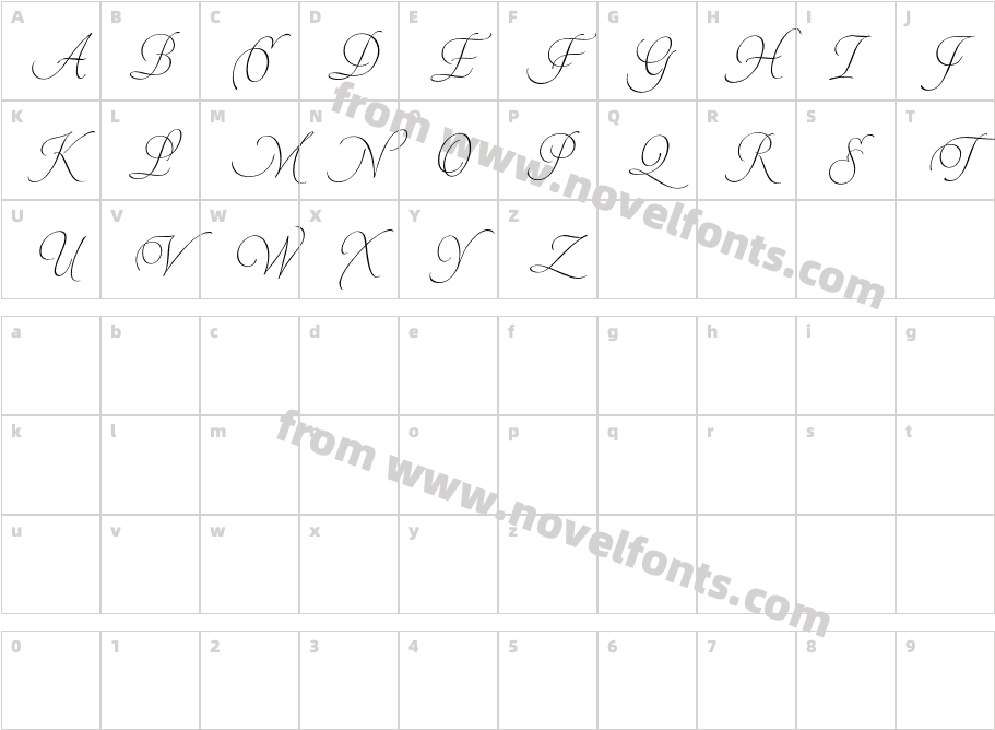 PirouetteLT Std Separate2Character Map