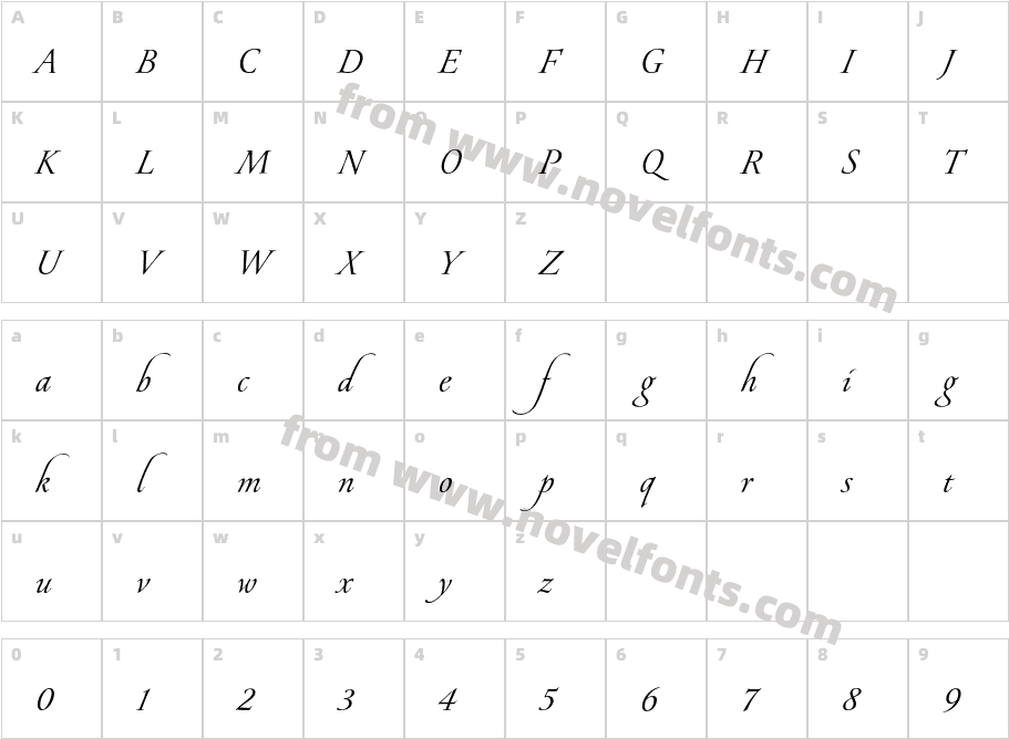 PirouetteLT Std TextCharacter Map