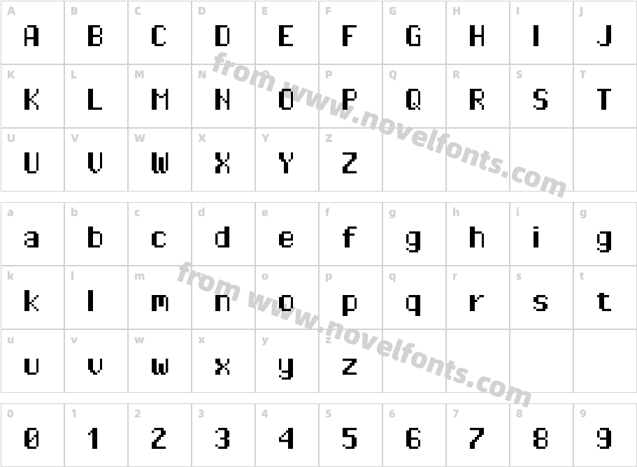 Pixel Operator HBCharacter Map