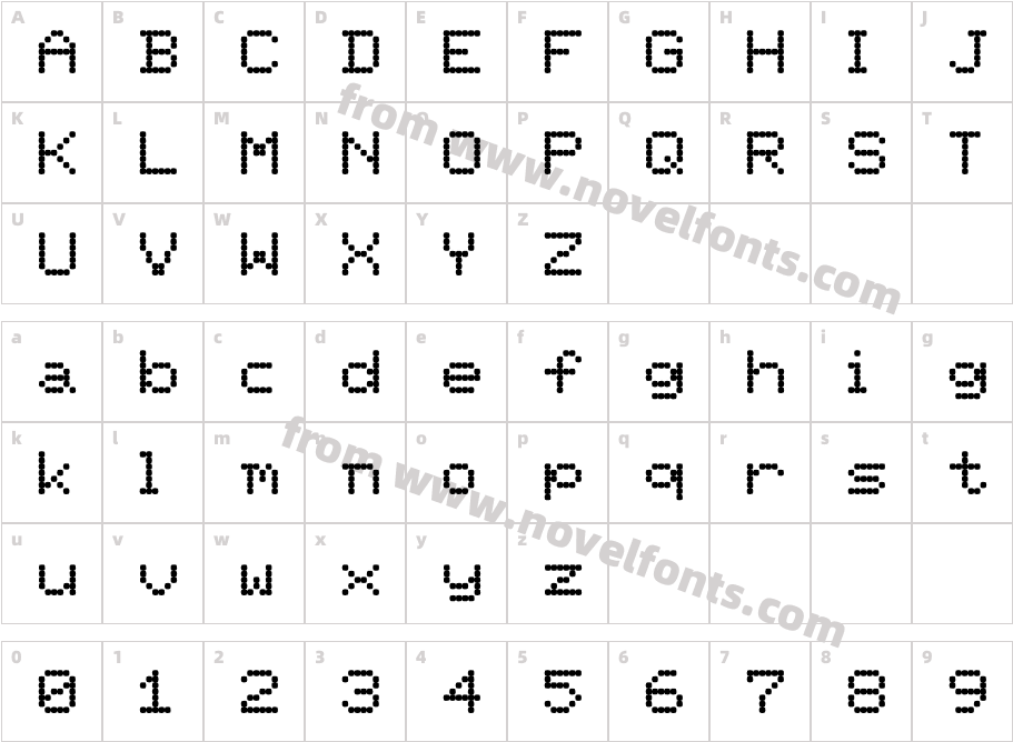 PixelScreenCharacter Map