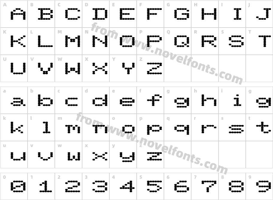 Pixel_ Screen_ Font Light ExCharacter Map