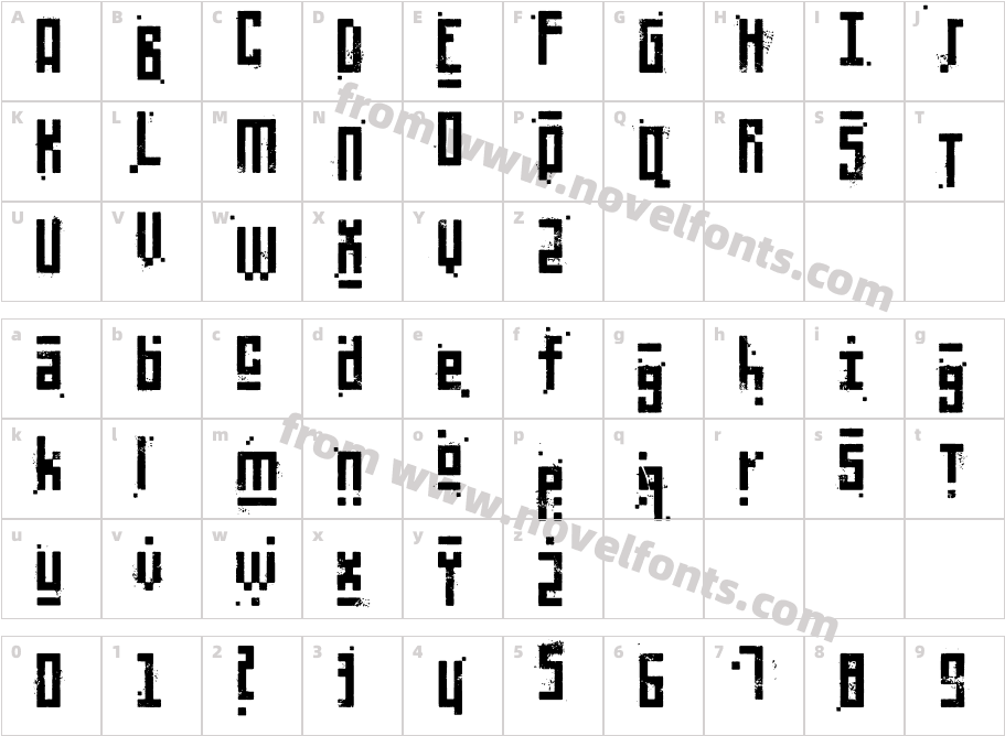 Pixelic WarCharacter Map