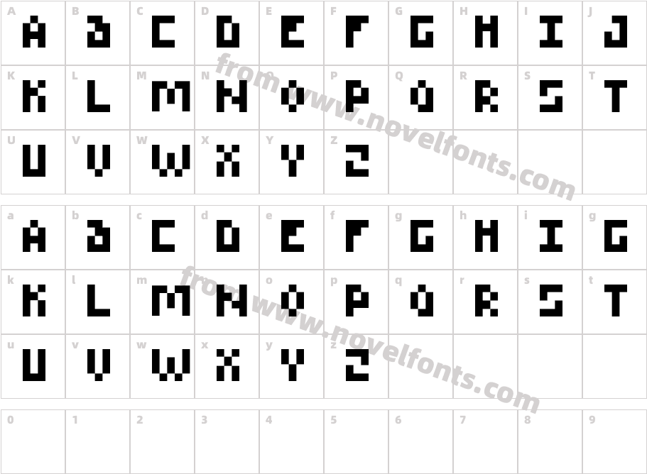 Pixette DEMOCharacter Map