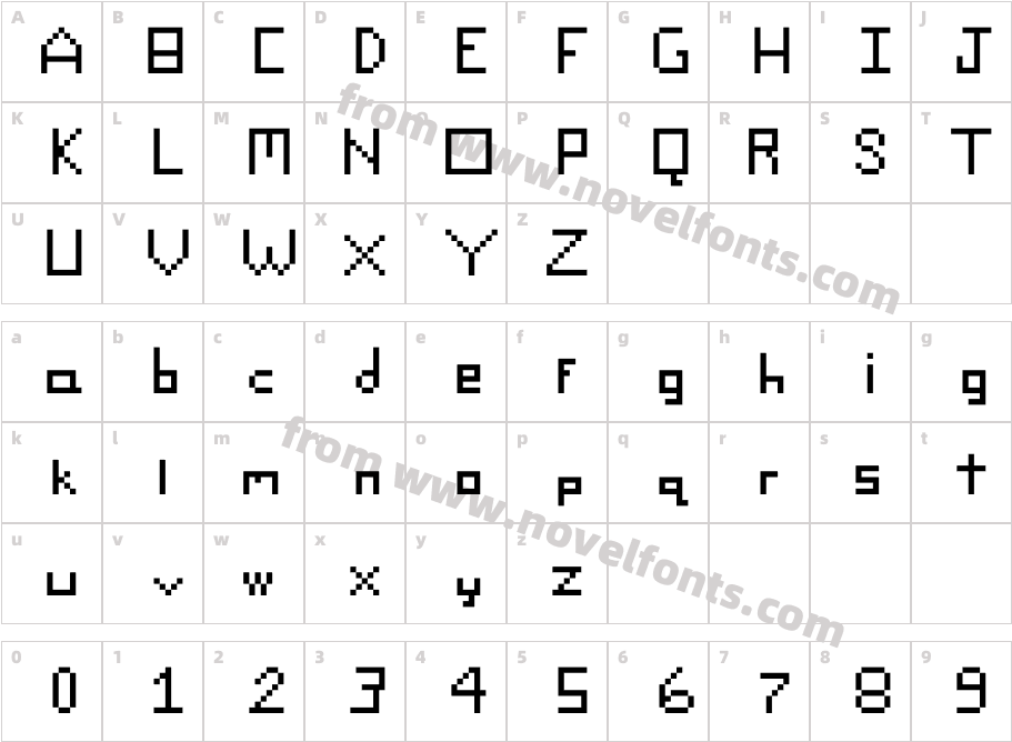 PixifiedCharacter Map