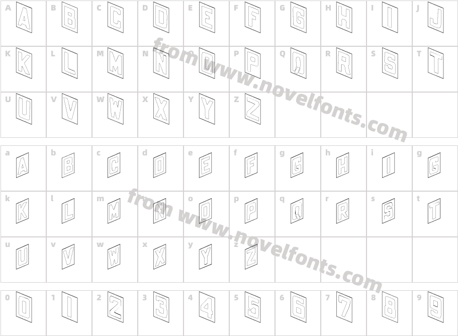 Placecard Outline RegularSWFTECharacter Map