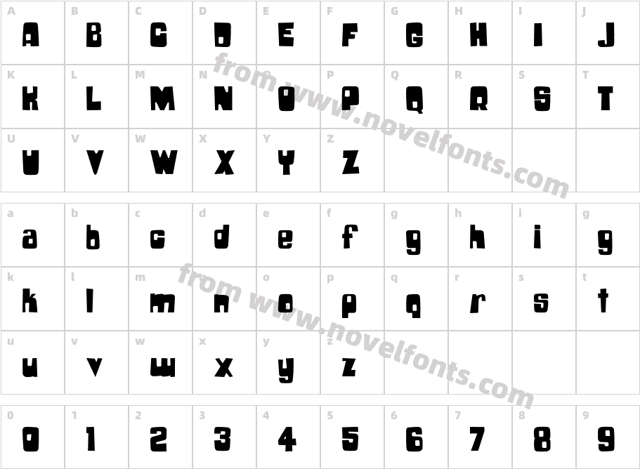 BoochieCharacter Map