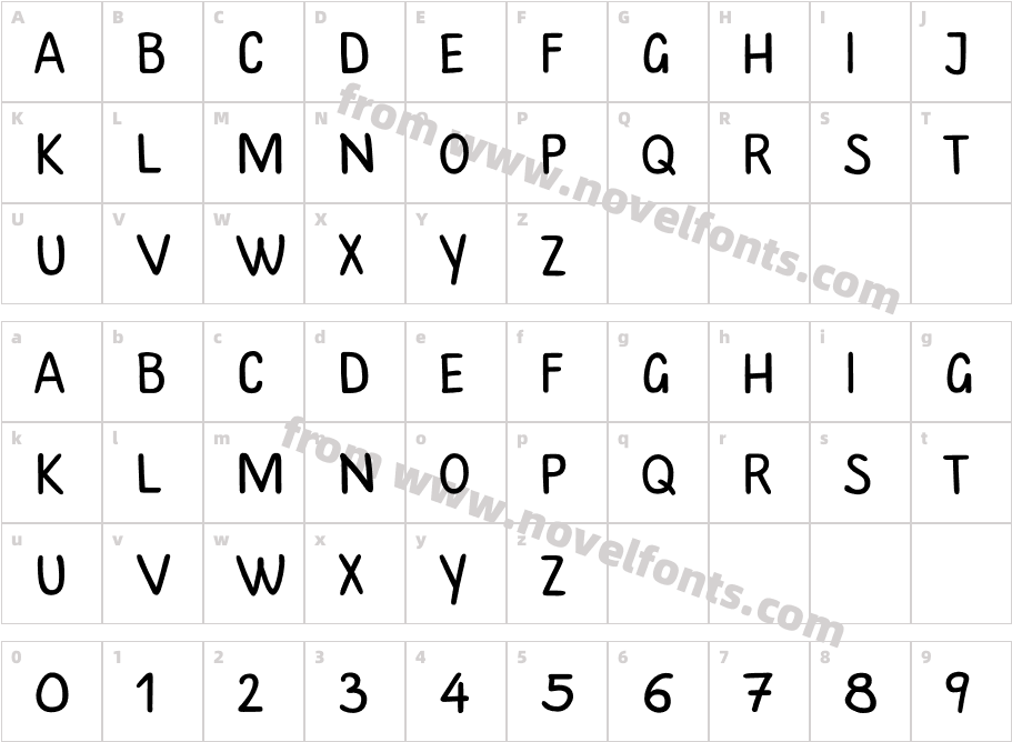 Plain ScriptCCharacter Map