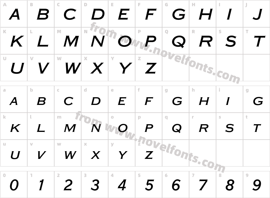 PlateGtOneThreeMTStd-ItCharacter Map