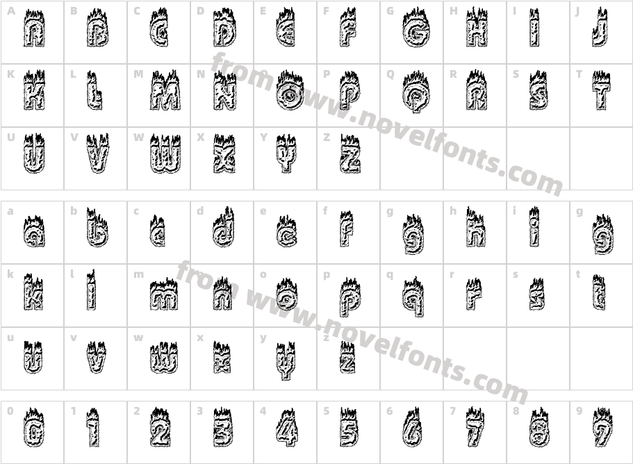 Plautius ' Branded'Character Map