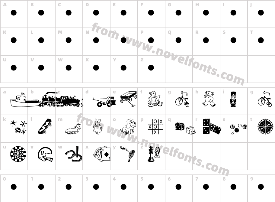 Playtime MTCharacter Map