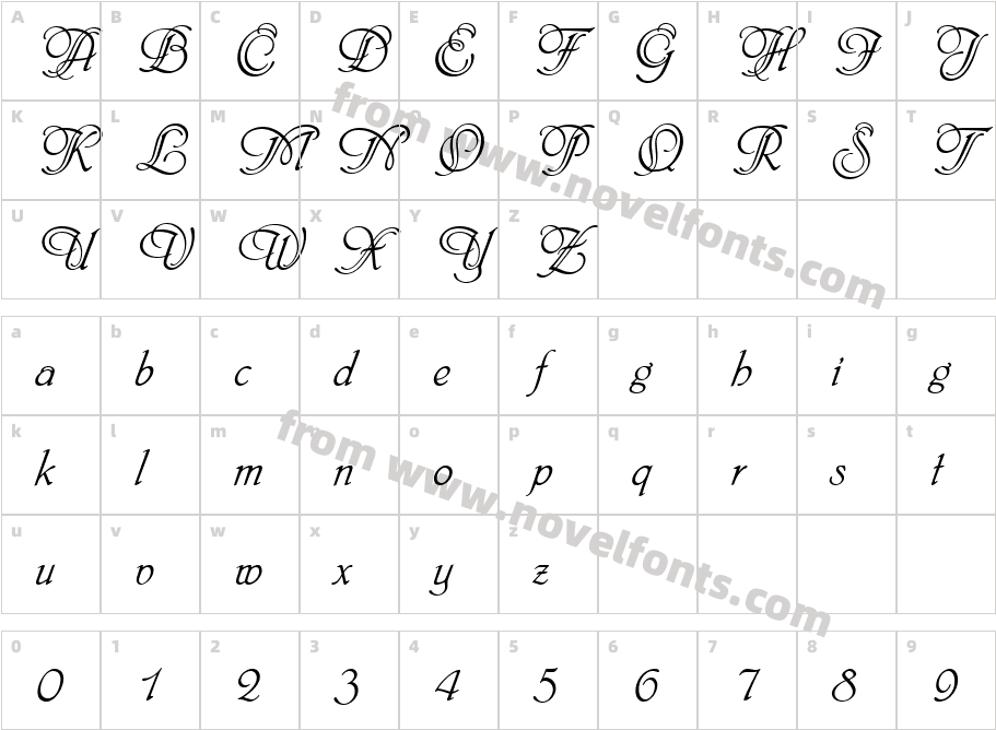 651-CAI978Character Map