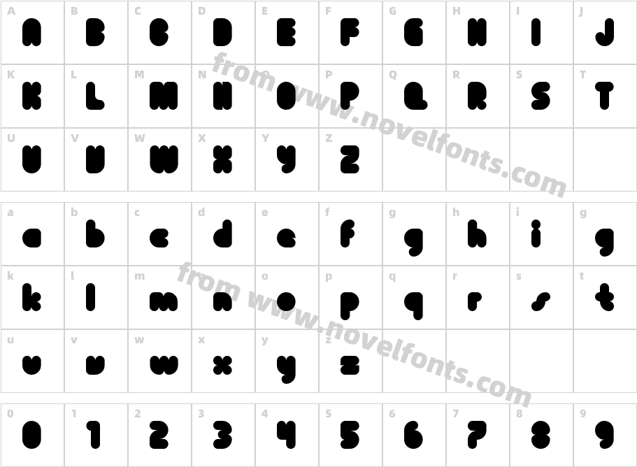 Plump RegularCharacter Map