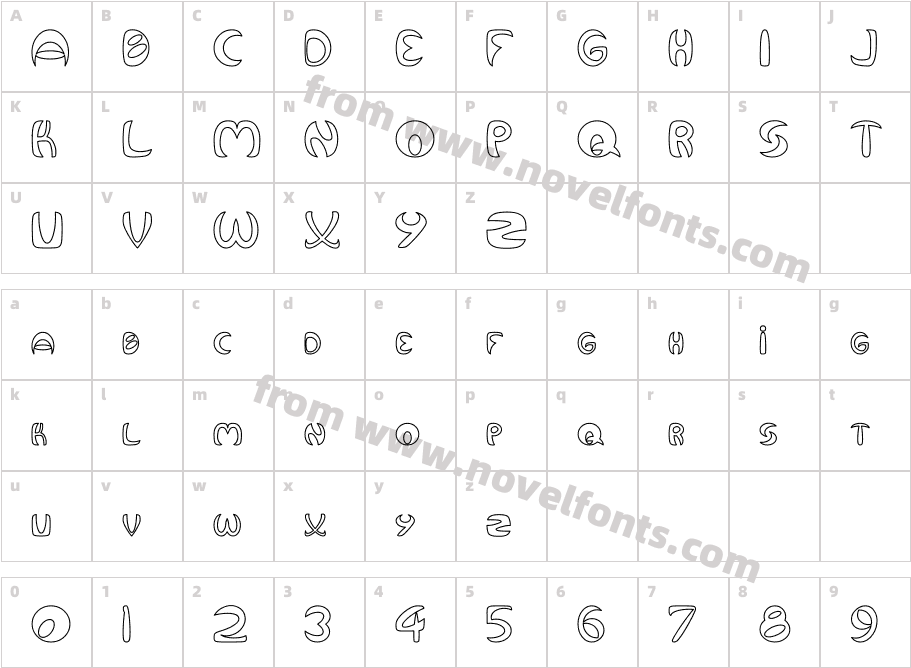 652-CAI978Character Map