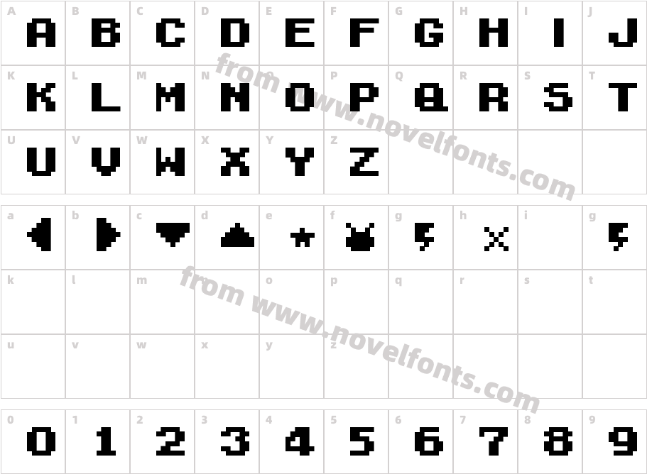 Pokemon Pinball GB Part BCharacter Map