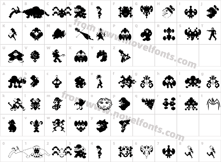 PolygonishCharacter Map