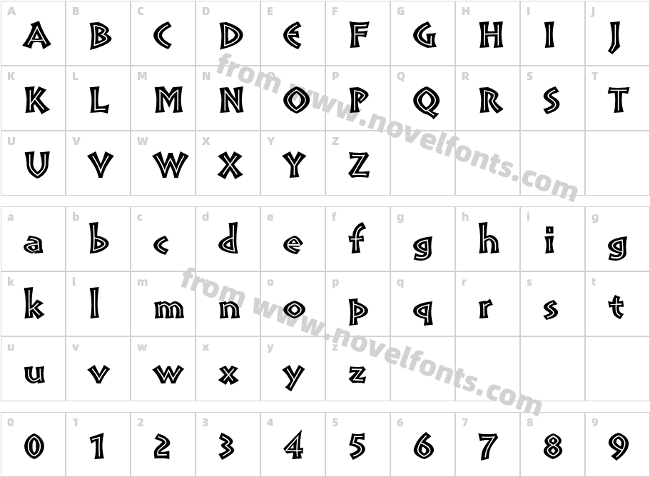 PompeiaStd-InlineCharacter Map