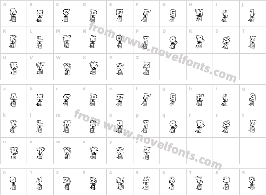 Pop Up FontioCharacter Map