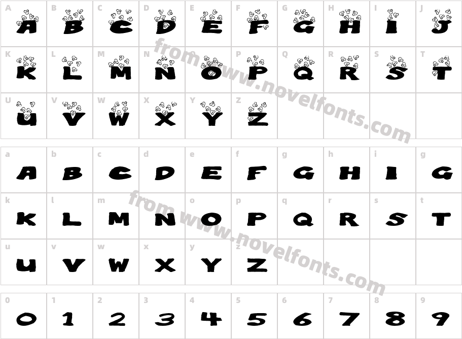 Popping PopcornCharacter Map