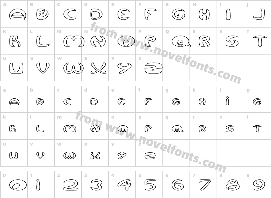 654-CAI978Character Map