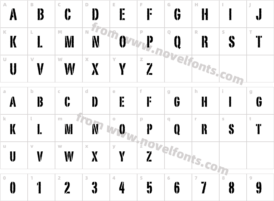 PortagoITC TTCharacter Map