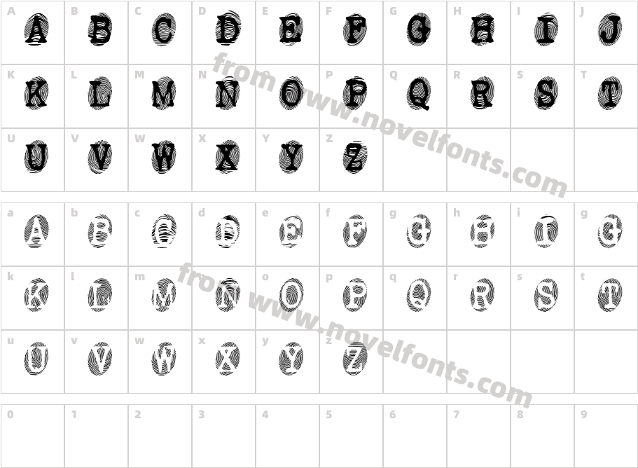 PowderfingerCharacter Map