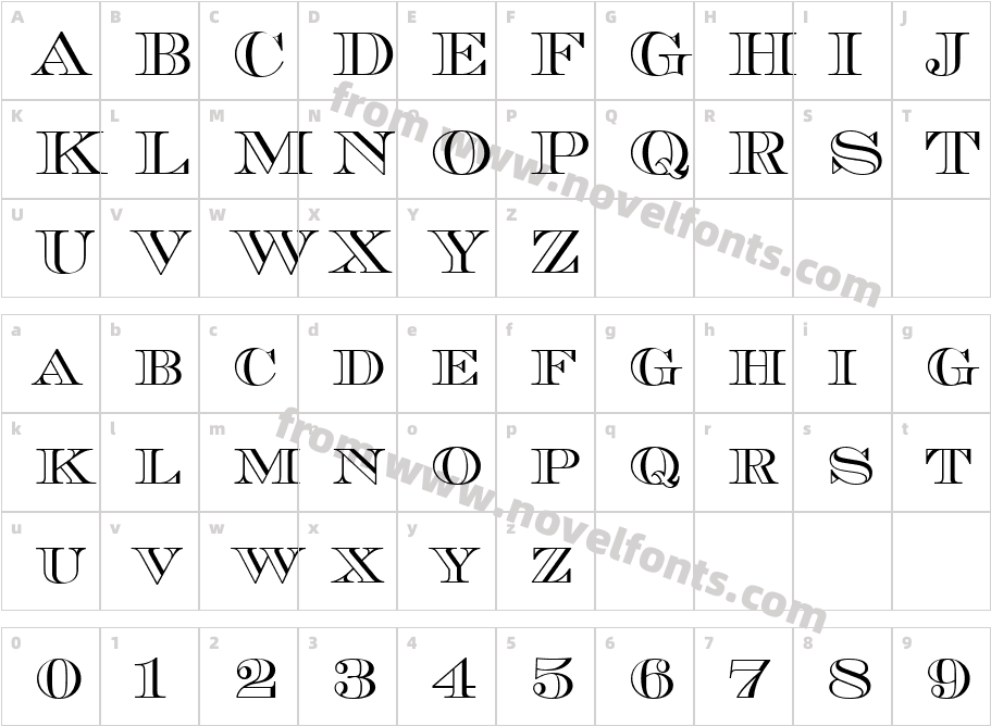 657-CAI978Character Map