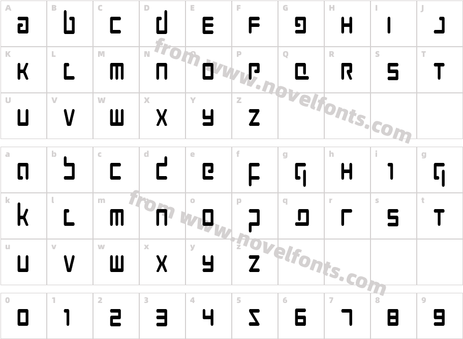 Prokofiev CondensedCharacter Map