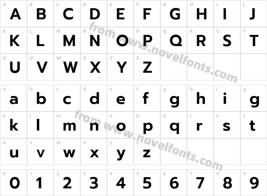 Prompt-SemiBoldCharacter Map