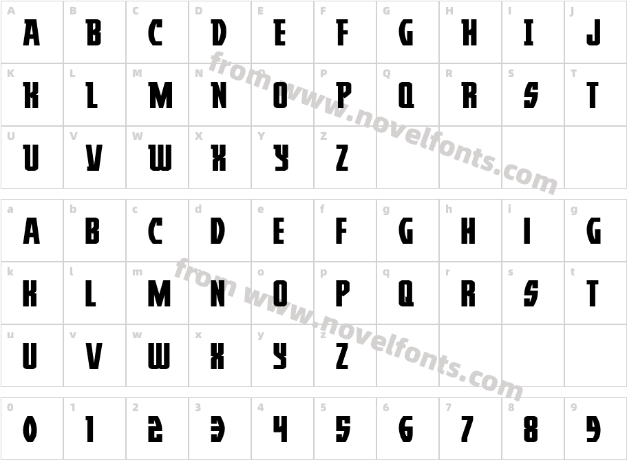 Prowler ExpandedCharacter Map