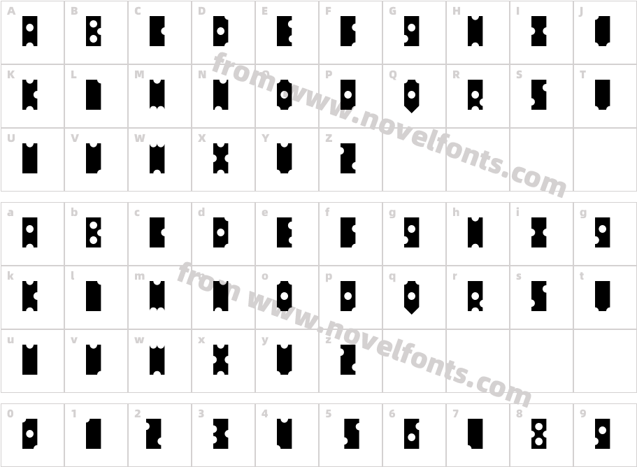 PunchhappyCharacter Map