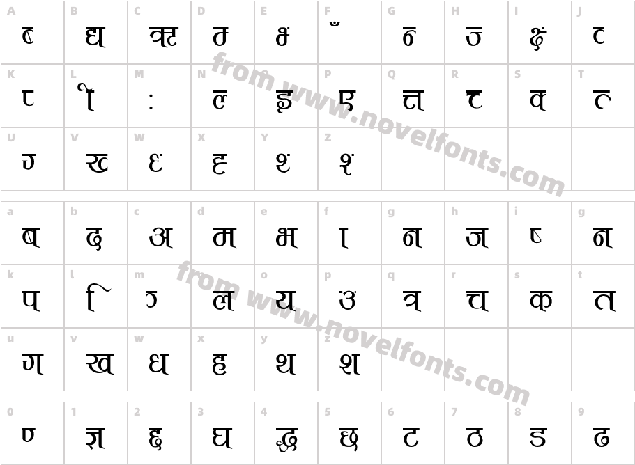 Punmaya NormalCharacter Map