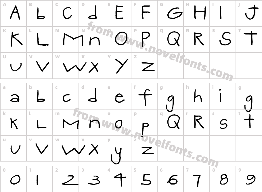 Q UesneLLYOFFCharacter Map