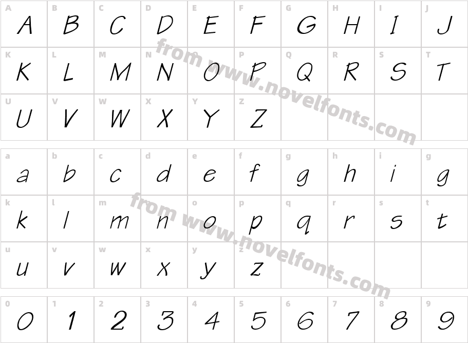 QTTechtone Bold ItalicCharacter Map