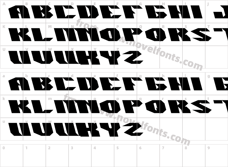 QUANTUMCharacter Map