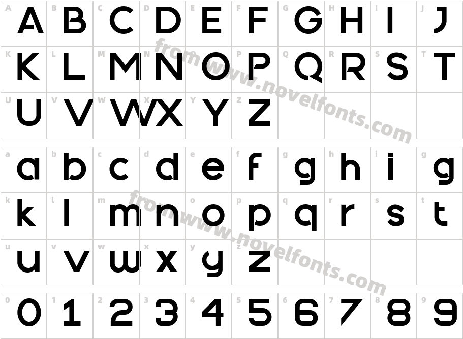 Quantify BoldCharacter Map