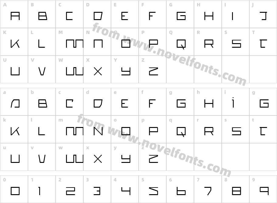 QuasitronCharacter Map