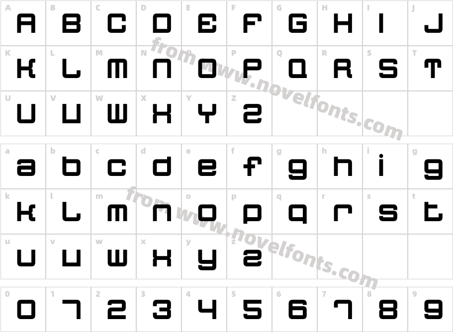 QuatronCharacter Map