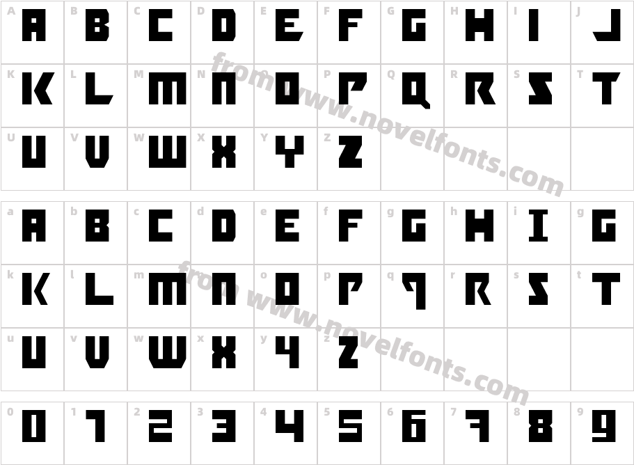 Booyakasha RegularCharacter Map