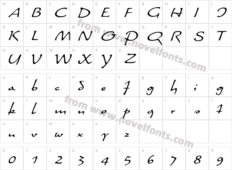 QuillerCharacter Map