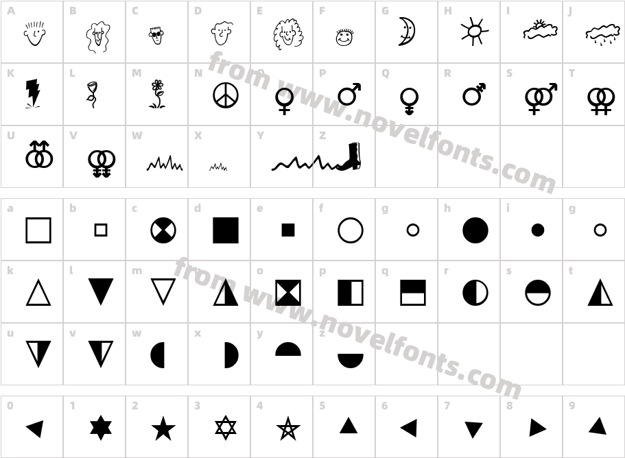 Quirks ICGCharacter Map