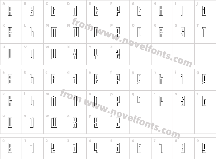 RALE02Character Map