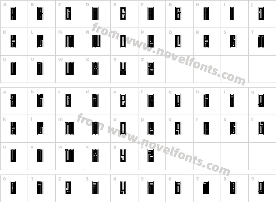 RALE04Character Map