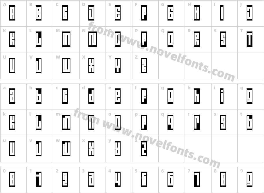 RALE05Character Map