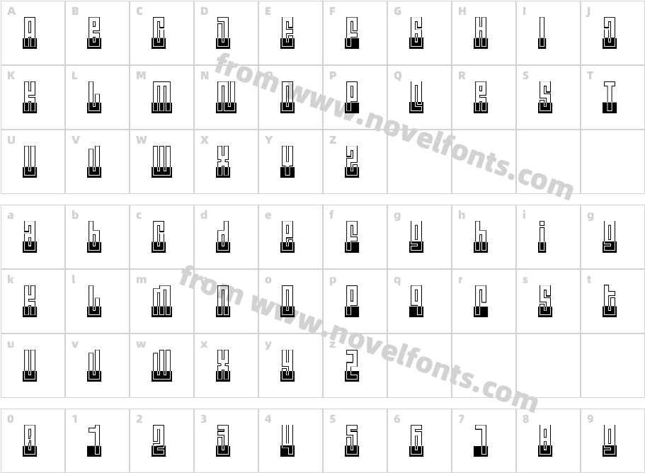 RALE07Character Map