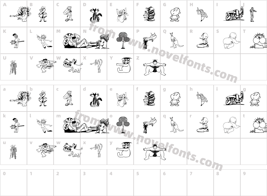 RANDOM THING 1Character Map