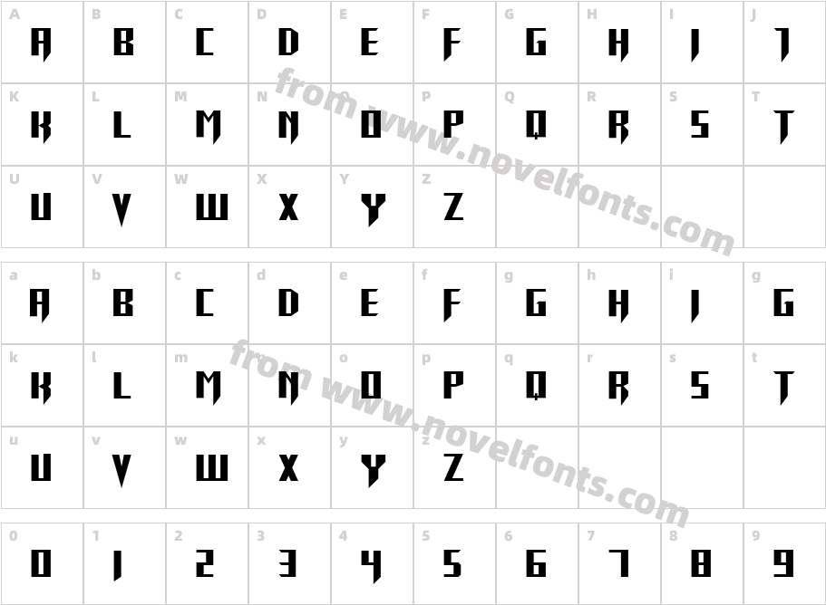 RETURN TO CASTLECharacter Map