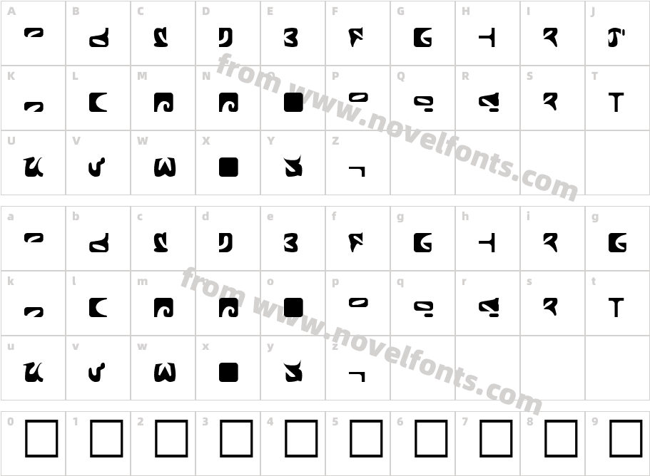 RODRIGO RegularCharacter Map