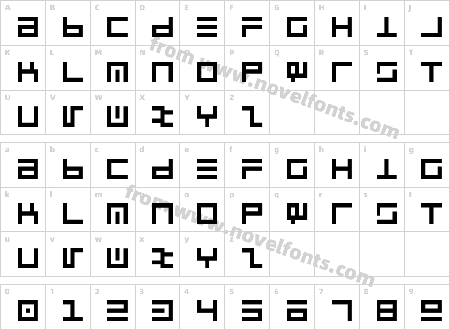 RS Ultra LineCharacter Map