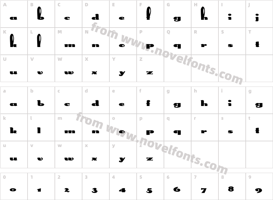 Rabbit ExCharacter Map