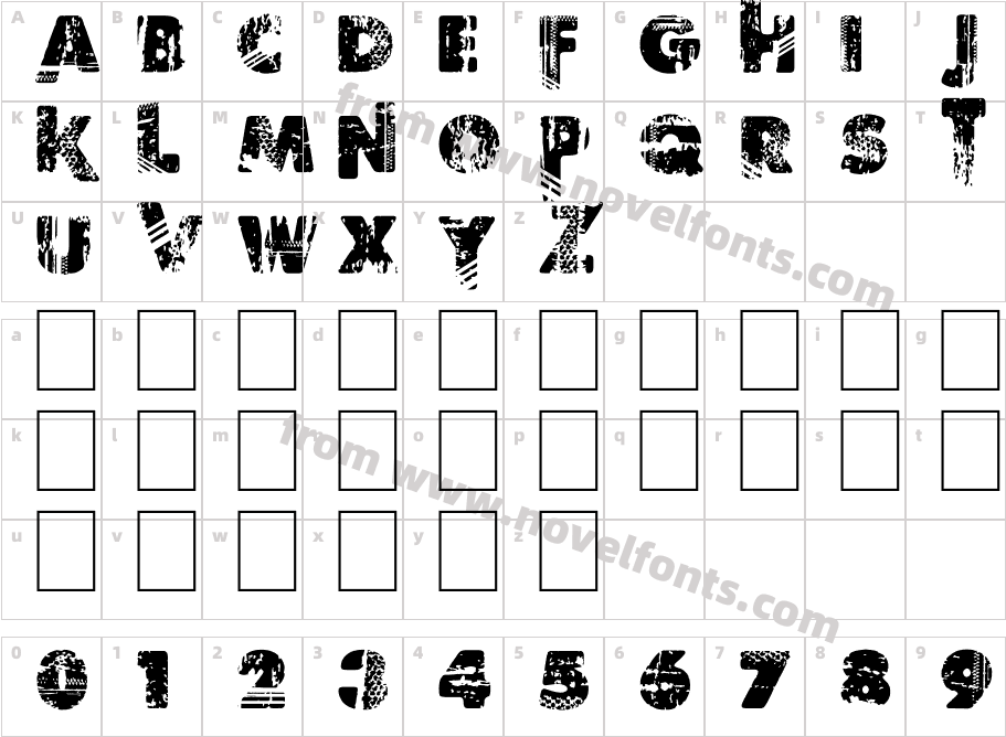 Border LineCharacter Map